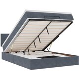 Maison Chic Otomanski Posteljni okvir - Dvoposteljna postelja - Zakonska postelja z vzmetnico siv 140x190 cm žamet-J1792, (21776786) | Shoptok.si