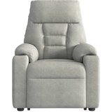 vidaXL Naslonjač na podizanje svijetlosivi od mikrovlakana | shoptok.hr