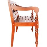 BATAVIA klupa 98 cm masivno drvo mahagonija tamno smeđa | shoptok.hr