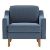 Atelier Del Sofa 1-Seat sofa fotelja robin 1 ocean blue walnut | ePonuda.com