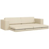Krevet na razvlačenje Krema 245 x 78 x 77 cm tkanina | Eponuda.com