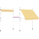 Tenda na ručno uvlačenje 200 cm narančasto-bijela prugasta | Eponuda.com