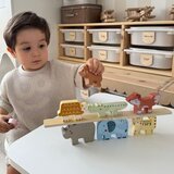 Tooky Toy drvene kocke: Montessori slagalica životinja, 9 el. | shoptok.hr
