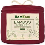 Bambaw rjuha iz bambusa 140 x 200 cm - burgundy Cene