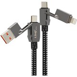 LINQ 100W sinhronizacijski kabel USB in USB-C z USB-C in Lightning, Črna, (5000220204) | Shoptok.si
