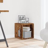  Bočni stolić boja starog drva 33 x 33 x 34 cm konstruirano drvo | shoptok.hr