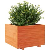 Vrtno cvetlično korito voščeno 70x70x49,5 cm trdna borovina | Shoptok.si