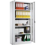 eurokraft basic Univerzalna omara s krilnimi vrati, zunanje mere VxŠxG 1950 x 915 x 421 mm, vrata svetlo siva | Shoptok.si