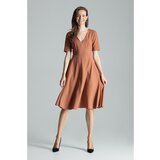Figl Ženska haljina M673 braon | siva Cene