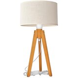 Stona lampa ALBA 1xE27/15W/230V krem/hrast | Eponuda.com