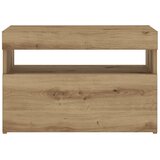  Noćni ormarić s LED svjetlima Artisan hrast 60x35x40 cm | shoptok.hr
