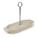 Linea Ceramic Tray for Mills, ecru 18 cm