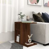  Bočni stolić boja smeđeg hrasta 50x30x50 cm konstruirano drvo | shoptok.hr