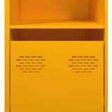 vidaXL Komoda gorčično rumena 135x39x73,5 cm hladno valjano jeklo | Shoptok.si