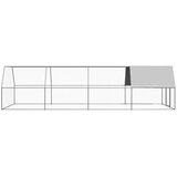 Vanjski kavez za kokoši 3 x 8 x 2 m od pocinčanog čelika | shoptok.hr