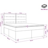  Boxspring krevet s madracem Plava 140 x 190 cm Baršun | shoptok.hr