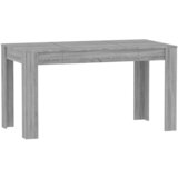  Blagovaonski stol sivi hrast 140x74,5x76 cm konstruirano drvo | shoptok.hr
