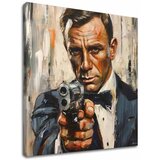  Slika JAMES BOND - Nevarna eleganca | 100 % izvirni akril poslikan | Shoptok.si