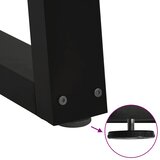  Noge za klub stolić V-oblika 2 kom Crne 40 x (30-31,3) cm Čelik | shoptok.hr