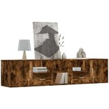 vidaXL Kutni ormarić boja dimljenog hrasta 200x40x45 konstruirano drvo | shoptok.hr