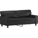  3-dijelni set sofa s jastucima crna od umjetne kože | shoptok.hr