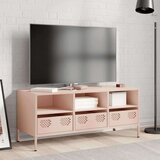 vidaXL TV ormarić ružičasti 101,5 x 39 x 43,5 cm hladno valjani čelik | shoptok.hr