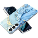 INORCO Za Samsung Galaxy S23+ GW18 IMD hrbtni pokrovček za mobilni telefon PC+TPU etui za telefon z vzorcem marmorja, (22033027) Cene
