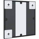 vidaXL Stensko ogledalo črno 30x30 cm kvadratno železo | Shoptok.si