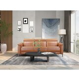 Støraa Rjava sedežna garnitura iz umetnega usnja 222 cm Lund – | Shoptok.si