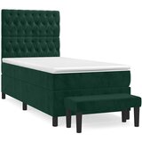 Box spring krevet s madracem tamnozeleni 80 x 200 cm baršunasti | Eponuda.ba