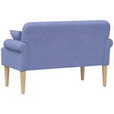  Ljubavni kauč s gumbima Traper plava 120 x 65 x 79 cm Tkanina | Eponuda.com