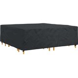 vidaXL Prevleka za zunanje pohištvo Črna 235 x 235 x 70 cm 600D | Shoptok.si