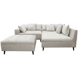 MID.YOU KOTNA SEDEŽNA GARNITURA, gladka tkanina svetlo siva | Shoptok.si