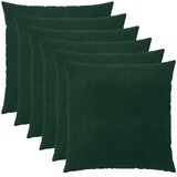  Presvlaka za jastuk 6 pcs HEERLEN Tamnozelena 55 x 55 cm Baršun | shoptok.hr
