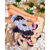 Resti Grey women's sandals with flowers Alferroy | Shoptok.si