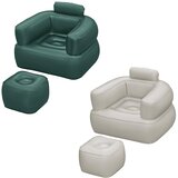 Bestway Comfi Cube fotelja na naduvavanje sa tabureom 107×99×80 cm dve boje cene