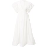 Coast Obleka 'Ivory Mega Ruffle Full Skirted Dress' off-bela | Shoptok.si