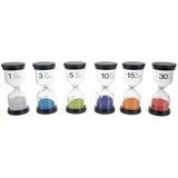 Kruzzel set pješčanih satova 1, 3, 5, 10, 15 i 30 minuta, 6 komada | shoptok.hr