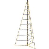  Metalna božićna jelka KUOPIO 210 cm Topla bijela Čelik Crna | shoptok.hr