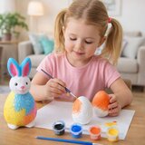 Bunny Styrofoam Decorations Painting Kit 2 Eggs Paints | Shoptok.si