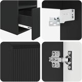  Set ormarića za kupaonicu 3 kom. Crna 49,5 x 44,5 x 66 cm | shoptok.hr