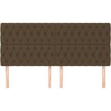  Uzglavlje tamnosmeđe 200x7x118/128 cm tkanina | Eponuda.com