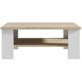 Modern Living Klubska Miza Elara, Bela, Barva Hrasta | Shoptok.si