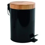  Kanta za smeće na pedalu, bambus/crna, 3 L | shoptok.hr