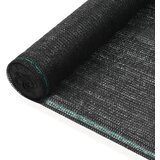 vidaXL Teniška zaščitna mreža HDPE 1x25 m črna Cene
