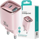 Usams 30W USB-C USB-A HITRO POLNILNIK ZA ROZA TELEFONE, (21974673) | Shoptok.si