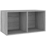  Kutija za pohranu vinilnih ploča siva 71 x 34 x 36 cm drvena | Eponuda.ba