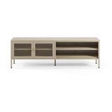 Marckeric Krem metalna TV komoda 160x50x35 cm Fayna – | shoptok.hr