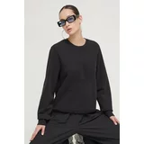 Desigual Bombažen pulover ženska, črna barva