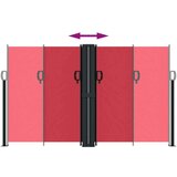  Uvlačiva bočna tenda 140 x 1000 cm crvena | shoptok.hr